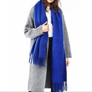 New Vivid Blue blanket Grunge scarve shawl XL